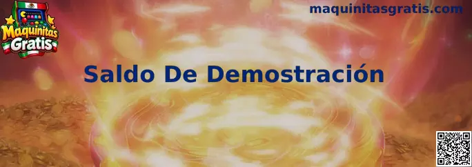 Ejemplo visual de Saldo De Demostración en una experiencia de Maquinitas Gratis